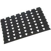 Resim Wezone 8 Adet Siyah Lastik Araba Ön Tampon Koruması - Yüksek Viskozite Diyaframlı, Evrensel Uyumlu, Çizik Ve Sürtünme Koruyucu Sticker Seti 