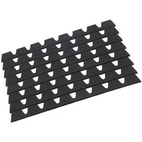 Resim Wezone 8 Adet Siyah Lastik Araba Ön Tampon Koruması - Yüksek Viskozite Diyaframlı, Evrensel Uyumlu, Çizik Ve Sürtünme Koruyucu Sticker Seti 