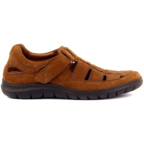 Resim SailLakers - Taba Nubuk Cırtlı Erkek Sandalet 107-3113-79105 