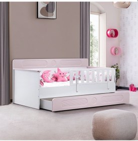 Resim Yavrulu Karyola, Flora Yavrulu Montessori Karyola - Pembe 