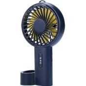 Resim Xinh Elde Taşınır Masaüstü Fan, USB Şarj Edilebilir Mini Fan (Mavi) (Yurt Dışından) 
