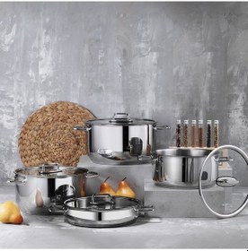 Resim Aryıldız Colombus 8 Parça Çelik Tencere Seti 