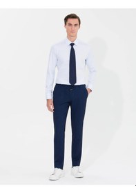 Resim Erkek Slim Fit Uzun Kollu Basic Gömlek-açık Mavi Açik Mavi 