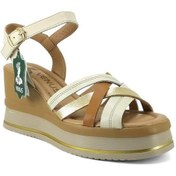 Resim Venüs 2510902 Günlük Hakiki Deri Bayan Sandalet-bej Bej 
