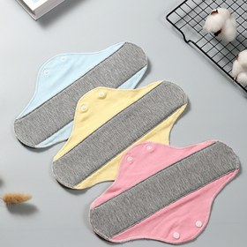 Resim 3/5 adet Büyük Kapasiteli Yıkanabilir Hemşirelik Pedleri, Yeniden Kullanılabilir Yumuşak Su Geçirmez ve Sızdırmaz Hijyenik Pedler Yetişkinler için, Adet Bezi Kumaşı Pedleri, Yaşlı İç Çamaşırı Pedleri, Polyester Malzeme, Çok Fonksiyonlu Günlük Kullanım, Yetişkin Bez Alternatifi | Snap Kapatma Pedleri | Polyester Lif Pedleri 