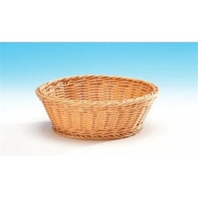 Resim Büyük Yuvarlak Plastik Ekmek Sepeti(Açık-Koyu) 
