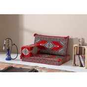 Resim BAKIRÖZÜ HOME Şark Köşesi Takımı , 95 Cm Yer Minderi Takımı (sünger Dahil) Yahyalı Modeli (3 Parça) 