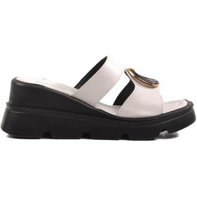 Resim Beyaz Hafif Kadın Terlik Pc-7534 Z Beyaz 