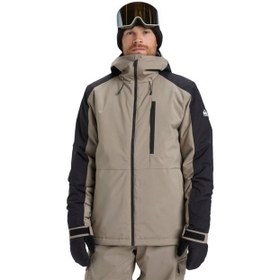 Resim Quiksilver Mission Block Jk Erkek Bej Snowboard Ceketi 
