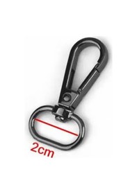 Resim Orhan Çanta 2 Cm Metal Çanta Askısı Istakoz Kanca Aksesuar 5 Adet - Metal Aksesuar Siyah 