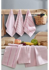 Resim Elart Sophia Mutfak Havlusu 6 Adet 45x30 Cm Pudra Pudra 