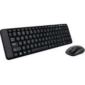 Resim Logitech MK220 Q Kablosuz Siyah Multimedya Klavye/mouse Set 920-003163 