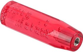 Resim Qiilu Vites Değiştirme Kafası, 15cm Kırmızı Araba Evrensel Akrilik Hareketli Çubuk Topuzu Kristal Şeffaf 