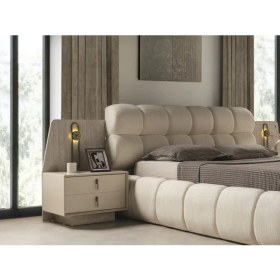 Resim Luxe Home Latte Bazalı Karyola(Komodinler Fiyata Dahil Değildir.) 