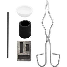 Resim Mingjin Shop 1 Tip C - 5 Adet Set Stili 6-Et Grafit Pota Seti Altın Külçe Kalıp Seti 4 Tip Takı Tasarım Onarım Aracı Dahil Yüksek Saflıkta Grafit Pota (Yurt Dışından) 
