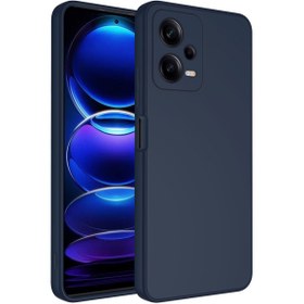 Resim Rivor Xiaomi Redmi Note 12 5g Kılıf Kamera Çıkıntılı Içi Kadife Lansman Yumuşak Dokulu Silikon Kılıf 