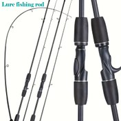Resim 1.8m Ağır Hizmet Karbon Fiber Olta - Ultra Hafif, Yüksek Dayanıklılık, Orta Eylem, Uzun Atış Mesafesi, Siyah, Açık Su Balıkçılığı, Spinning ve Casting Teknolojileri için İdeal, Tatlı Su Balıkçılığı, Spinning Balıkçılığı, Şık Tasarım, Dayanıklı Yapı 