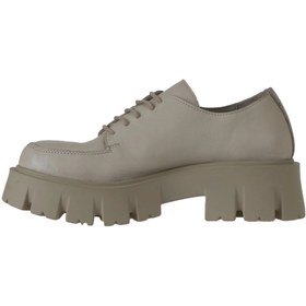 Resim Bueno Shoes Bej Deri Kadın Dolgu Topuklu Ayakkabı 01wv4604 