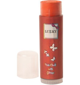 Resim Lukky Kırmızı Simli Saç Tebeşiri 