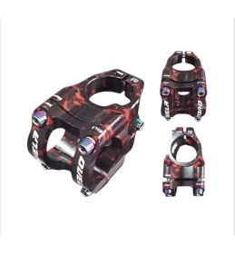 Resim Ovela Bisiklet Gidon Boğazı 31.8mm Siyah-Kırmızı Desenli 