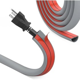 Resim TeknoKapsül Esnek Kablo Kanalı Şeritli GRI/GT-KK10 