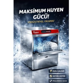 Resim Osimo Tezgah Altı Sanayi Tipi Dijital Bulaşık Makinesi 