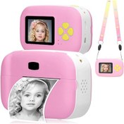 Resim Teltree Çocuklar İçin Multifonksiyonlu Termal Yazıcı Kamera - 1080p Fotoğraf/video Çekimi, Mp3 Çalar, 2.0 İnç Ekran, Pembe 
