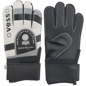 Resim Avessa Kaleci Eldiveni Siyah-beyaz-gri Siyah - Beyaz 