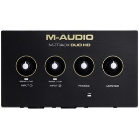 Resim M-AUDIO M-Track Duo HD | 2 Kanal, 24-bit / 192khz, 2 Mikrofon / Enstrüman / Line girişli ses kartı 