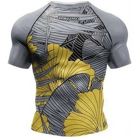 Resim Yingfu 2023 Yeni No Gi Bjj Gömleği Jiu Jitsu Kickboks Rashguard Polyeser Spandex Süblimasyon Kırmızı Çinabekim Erkek Bej 