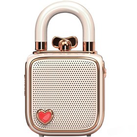 Resim Lovelock Mini Ses Kayıt Özellikli Rose Gold Bluetooth Hoparlör 