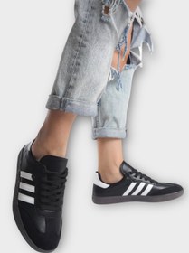 Resim Liger Kadın Rahat Hafif Spor Ayakkabı SİYAH - BEYAZ 