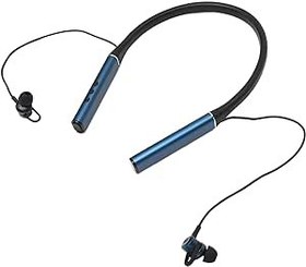 Resim Boyun Bantlı Bluetooth Kulaklıklar, Kablosuz Bluetooth Kulaklıklar Mikrofonlu Manyetik Boyun Bantlı Kulaklık, HiFi Stereo Derin Bas Spor Kulaklıklar (Mavi) 