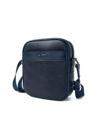 Resim Hakiki Deri Postacı Çanta Lacivert Unisex Kangaroo Kıngdom 8875-L 