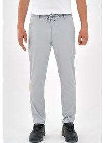 Resim Genie Man Yan Cep Beli Lastikli İnce Gri Jogger Pantolon Gri 