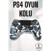 Resim TE Dükkan Buğz Ps4 Oyun Kolu Kamuflaj Desenli Joystick 
