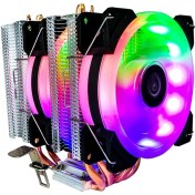 Resim Sones Cool Storm Ct-4u-9cm Isı Borulu Çift Kule Cpu Radyatörü Bakır Borulu 9 Cm Fan Intel/amd Platformu İçin Özellikler: Aurora Çift Fan 3 Hatlı 