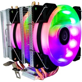 Resim Sones Cool Storm Ct-4u-9cm Isı Borulu Çift Kule Cpu Radyatörü Bakır Borulu 9 Cm Fan Intel/amd Platformu İçin Özellikler: Aurora Çift Fan 3 Hatlı 