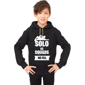 Resim Tshirthane FORTNITE Solo Vs Squads No Fill Çocuk Sweatshirt 