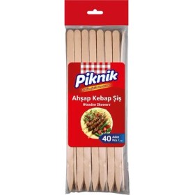 Resim Braventa Collection Piknik Ağaç Kebap Şiş 40'lı 114 