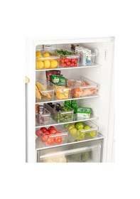 Resim Kapaklı Buzdolabı Düzenleyici Buzdolabı Içi Düzenleyici Organizer 7 X 32,5 X 20 Cm Şeffaf 