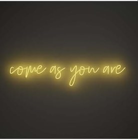 Resim dekoraven Come As You Are Neon Led Tabela, comeasyouare 