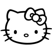 Resim deriny Hello Kitty Sticker 20 X 14 Cm 