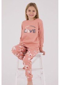 Resim Rolypoly Kız Çocuk Pembe Pijama Takımı 5274-48709 Pembe 