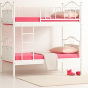 Resim ARGİMO Zümrüt Genç Çocuk Odası Metal Ranza Ve Karyola 90x200 Beyaz 