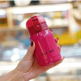 Resim Dashanshop Kırmızı 6.76oz Mini Paslanmaz Çelik Termos - Seyahat İçin Taşınabilir Kahve Termosu 