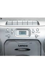 Resim Lenco Scd-420 Sı Taşınabilir Radyo / Cd / Kasetçalar, Gümüş Gri 