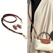 Resim 1 set/3 adet ayarlanabilir sentetik deri kemer çanta kayışı, cepli sırt çantası askısı değiştirme kiti, kolay çıkarılabilen omuz askısı seti, alet gerektirmez, mesaj çantaları, mini çantalar için uygun, kadın sırt çantalari ve el çantaları için omuz askısı seti, doğum günü hediyesi 