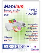 Resim MAPİLAM 125 MİCRON MAT LAMİNASYON FİLMİ (BÜYÜK KİMLİK) (85X115) 100 LÜ 