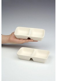 Resim 2 Bölmeli Mars Çerezlik Seramik Bisküvi 